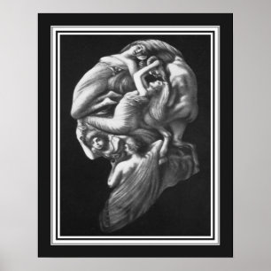 "Dionysus" 1920:s bild av illusionism Poster