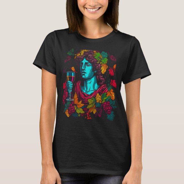 Dionysus Bacchus T Shirt (Framsida)