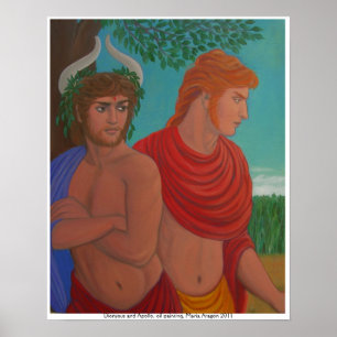 Dionysus och Apollo Poster
