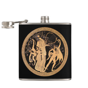 Dionysus och Satyrs Fickplunta