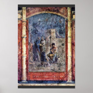 Dionysus utbildning av Römischer Meister Poster