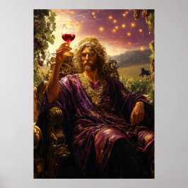 Dionysus, vinets och rolighetens gud - Mästerverk Poster