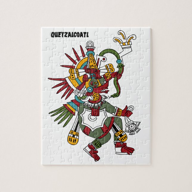 Dios Azteca  Quetzalcóatl Pussel (Vertikal)