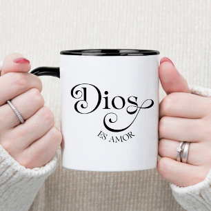 Dios Es Kärlek Spansk kristen kaffe Mugg