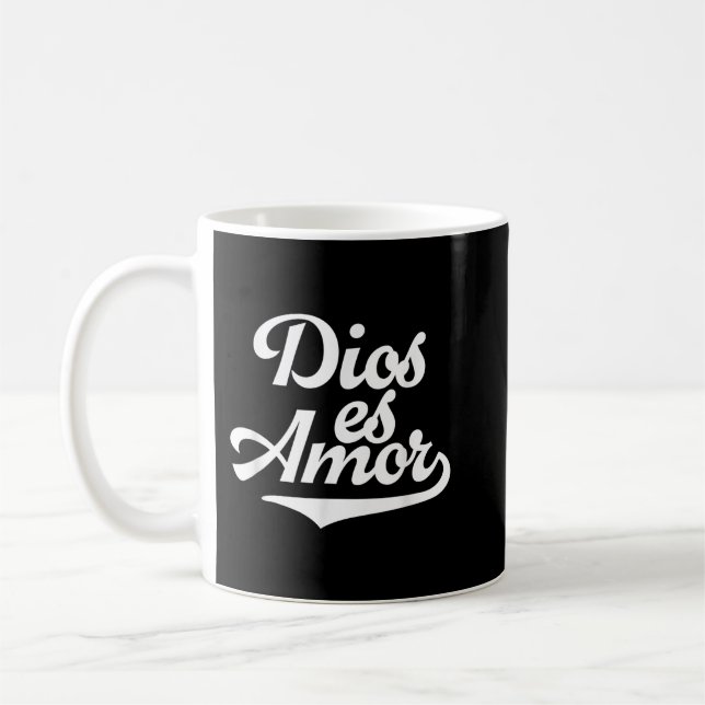 Dios Es Kärlek Spanska kristna katolska budskapet  Kaffemugg (Vänster)