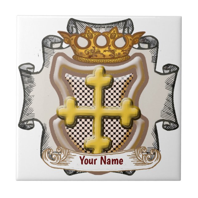 Dios Kor Surname anpassningsbar panel Kakelplatta (Framsidan)