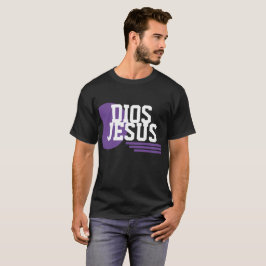Dios Lila Faith Logo Jesus Kristet Slang T Shirt