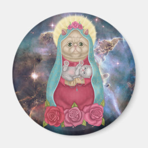 Dios Meows Magnet