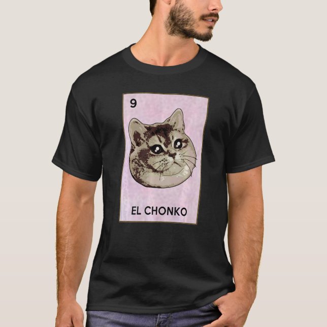 Dios Mio Oh Lord Chonk El Chonko Mexican Cat Meme T Shirt (Framsida)