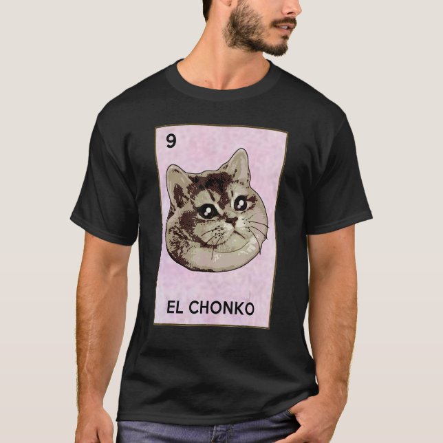 Dios Mio Oh Lord Chonk El Chonko Mexican Cat Meme T Shirt (Framsida)