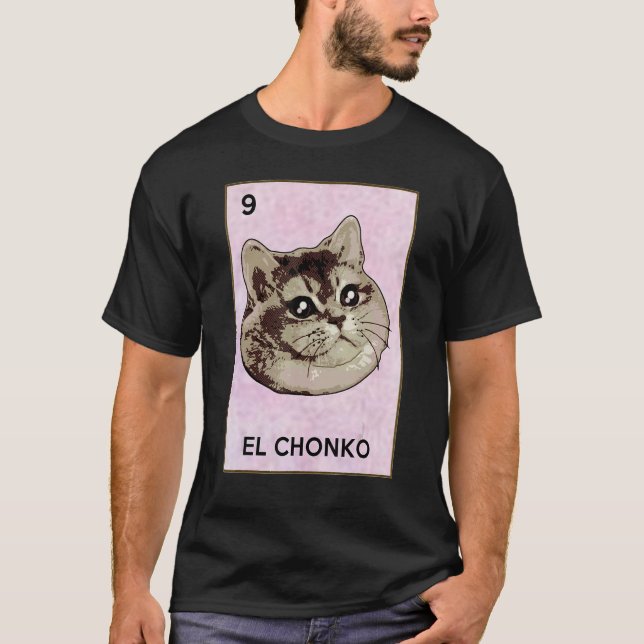 Dios Mio Oh Lord Chonk El Chonko Mexican Cat Meme T Shirt (Framsida)