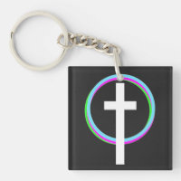 Dios Neon Cirkulär Ring Tro Logo Kristna