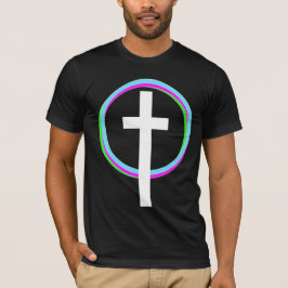 Dios Neon Cirkulär Ring Tro Logo Kristna T Shirt