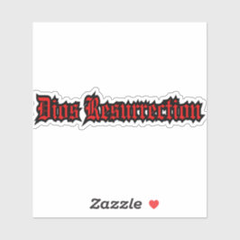 Dios Resurrection Logotyp-fästmärke Klistermärken