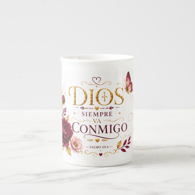 Dios Siempre Va Conmigo Mugg | Psalm 23 Mugg Benporslin Mugg (Framsidan)