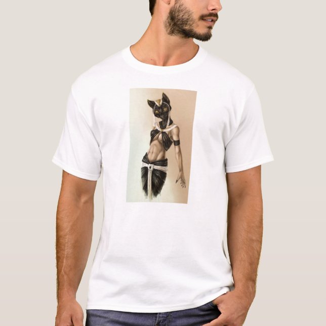 Diosa egipcia Bastet Tee (Framsida)