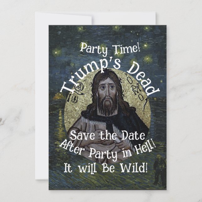 Dioxide Trump Releases Baltimore Crab Cakes War Inbjudningar (Framsida)