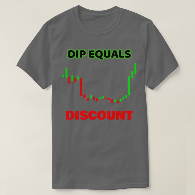 Dip är lika med rabatt t shirt (Design framsida)