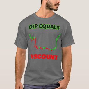 Dip är lika med rabatt t shirt