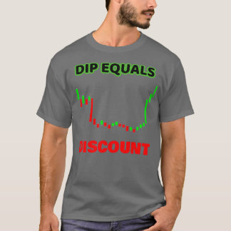 Dip är lika med rabatt t shirt