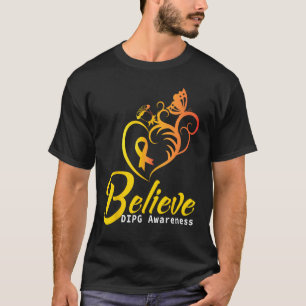 DIPG Awareness Tro Butterfly Gult Ribbon Sup T Shirt
