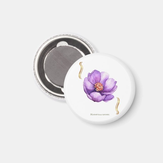 Dipladenia Floral Design – Tropical Magnet (Front/Back)