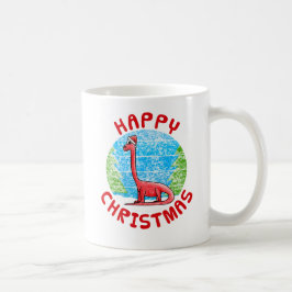 Diplodocus Dinosaur jul Kids Funny Kaffemugg