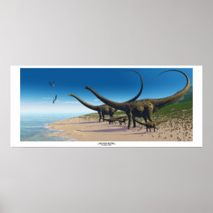 Diplodocus Herd Skriv ut Poster