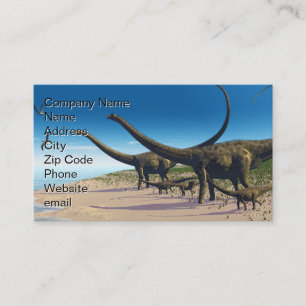 Diplodocus Herd Visitkort