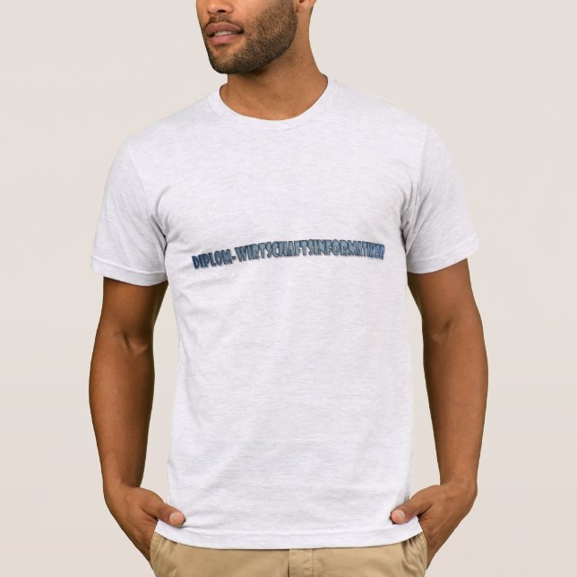 Diplom-Wirtschaftsinformatiker T-shirt (Framsida)
