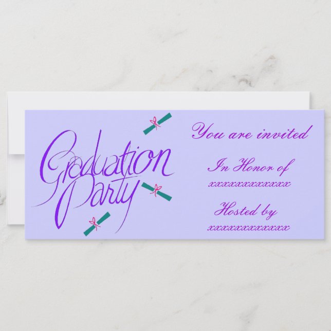 Diploma & Bows - Inbjudningar (Framsida)