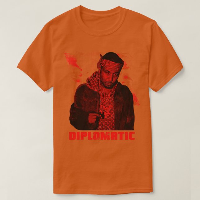 Diplomatisk Hip hop T Shirt (Design framsida)