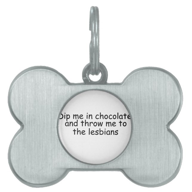 Dippa mig i choklad namnbricka husdjur (Framsidan)