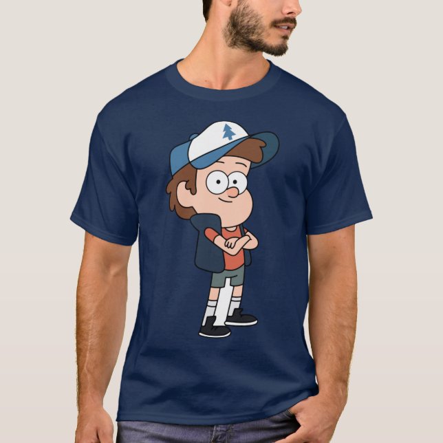 Dipper Pines Gravity Falls vintage T Shirt (Framsida)