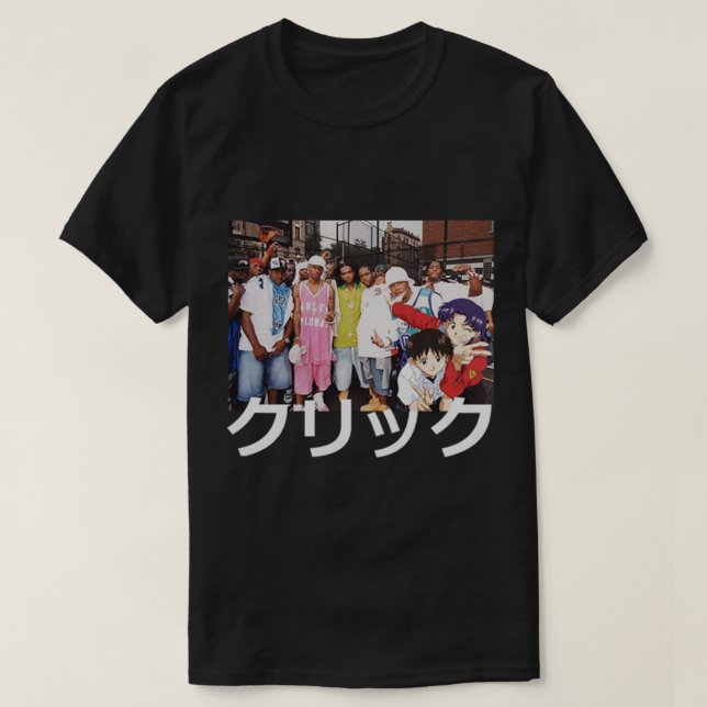Dipset x Evangelion x Clique Essential T-Shirt (Design framsida)