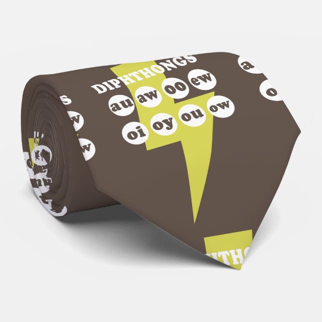 Dipthongs Lär dig engelska med fonologi Slips (Rullad)