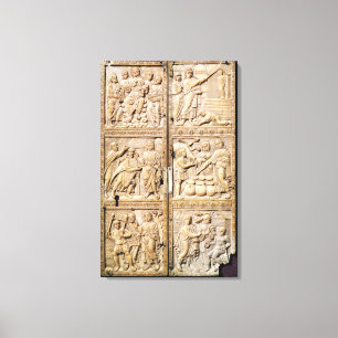 Diptych som visar Kristi Miracles Canvastryck