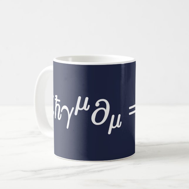 Dirac Equation Science Matthematical Equations Mug Kaffemugg (Framsida vänster)