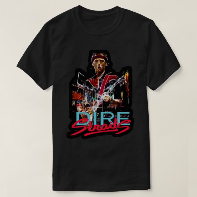 DIRE STRAITS MUSIC ARTWORK T SHIRT (Design framsida)