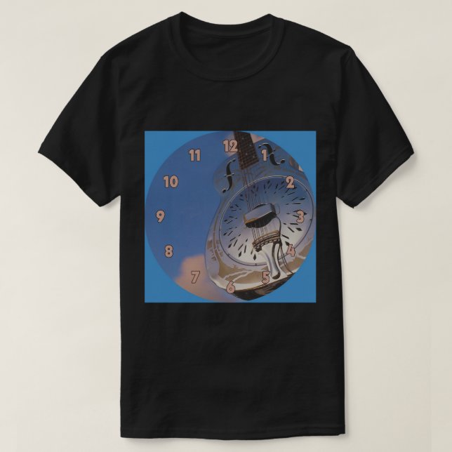 Dire sund Brothers in Arm Clock T Shirt (Design framsida)