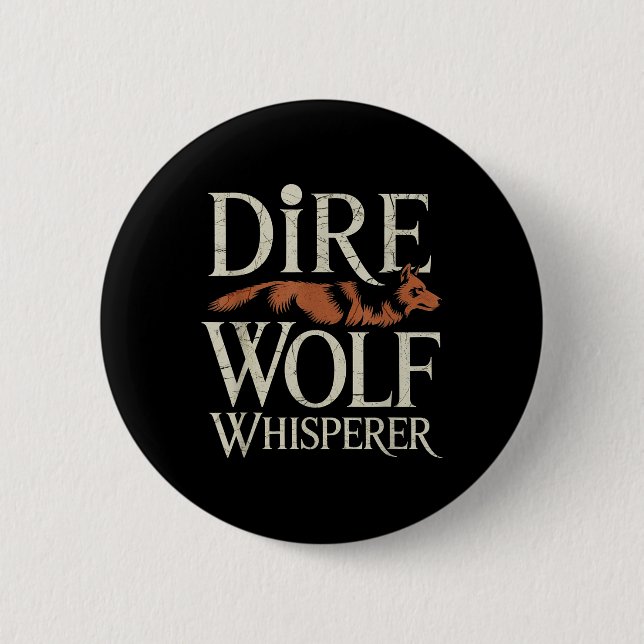 Dire Varg Whisperer Grunge Knapp (Framsida)