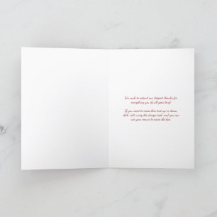 DIRECT Red Blommigt Stethoscope Heart Tack Kort