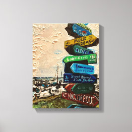 Direction Marker på Kelleys ö, Painting Canvastryck