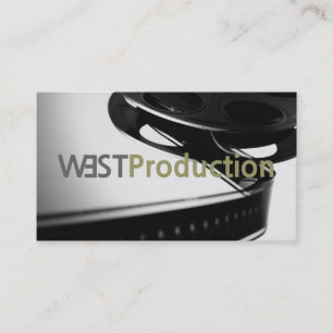Director Clapperboard Film Movies Producer Act Visitkort