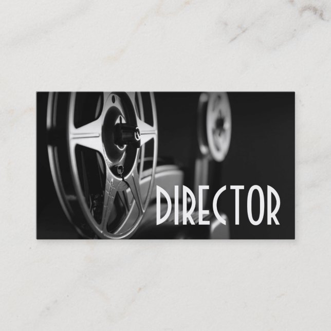 Director Clapperboard Film Movies Producer Act Visitkort (Framsida)