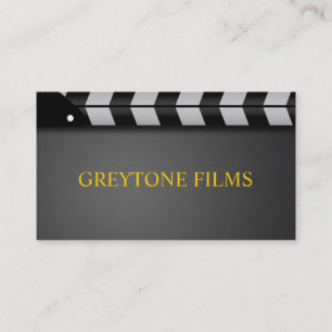 Director Clapperboard Film Movies Producer Act Visitkort