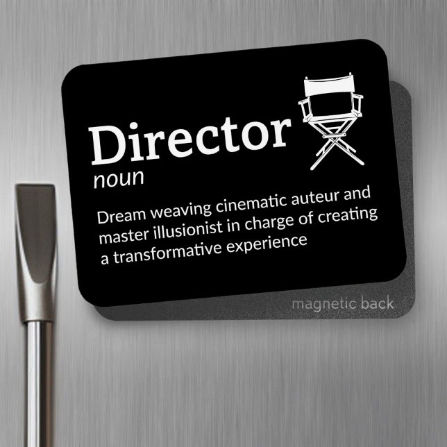 Director Definition - Filmmaker 3 tum x 4 tum Flex Magnet (Skapare uppladdad)
