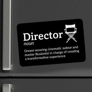 Director Definition - Filmmaker 4 tum x 6 tum Flex Magnet