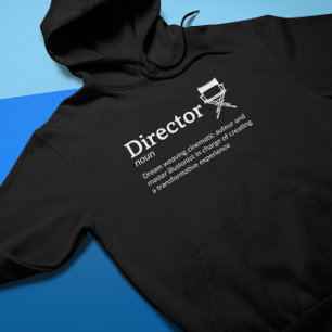 Director Definition Mörk Mode - Filmmaker Hoodie