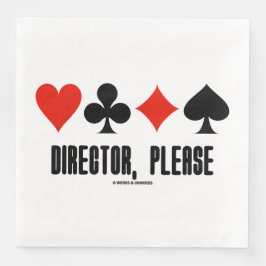 Director, Please Four Card Suits Bridge Game Pappersservett
